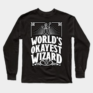 D&D Worlds Okayest Wizard Long Sleeve T-Shirt